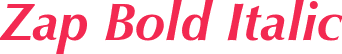 Zap Bold Italic